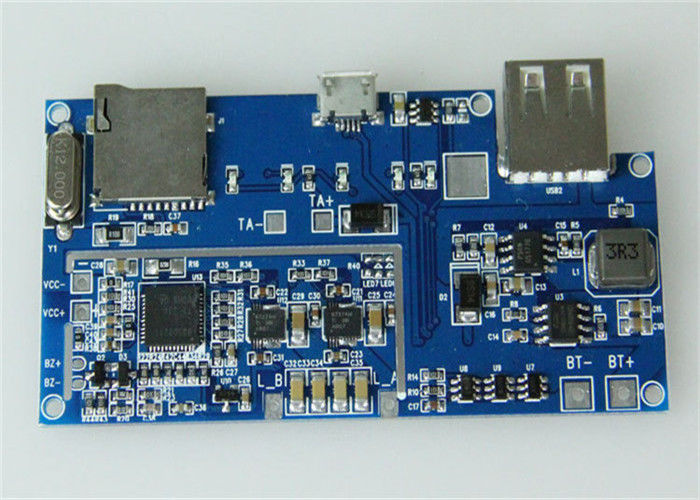 ต้นแบบการประกอบ PCB HDI หลายชั้นสีน้ำเงิน SMT สำหรับผู้ไม่มีไดรเวอร์